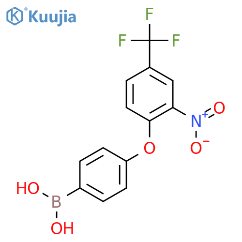 4-(2-Nitro-4-(trifluoromethyl)phenoxy)phenylboronic Acid structure