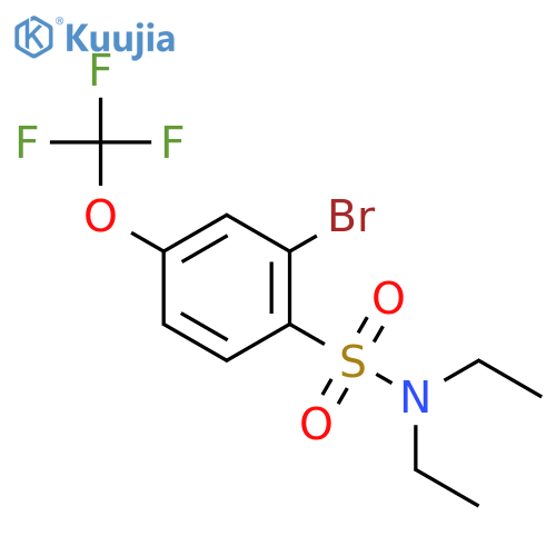 N,N-Diethyl 2-Bromo-4-trifluoromethoxybenzenesulfonamide structure