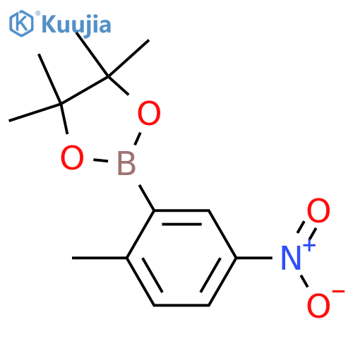 4,4,5,5-Tetramethyl-2-(2-methyl-5-nitrophenyl)-1,3,2-dioxaborolane structure