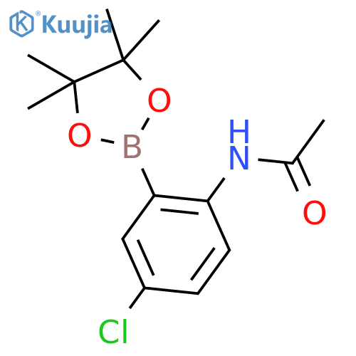 2-Acetamido-5-chlorophenylboronic Acid Pinacol Ester structure