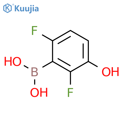 2,6-difluoro-3-hydroxy-phenyl boronic acid structure
