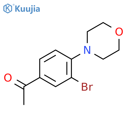 3'-Bromo-4'-morpholinoacetophenone structure