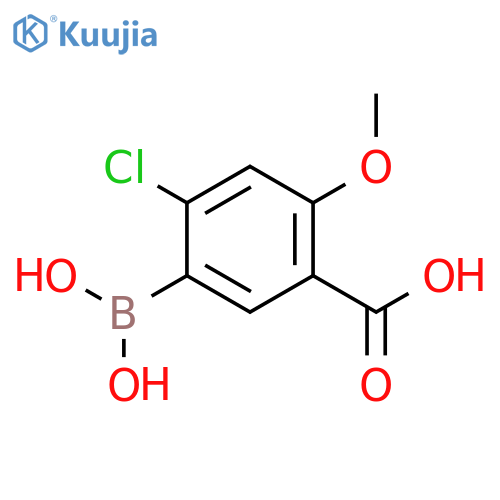 5-Carboxy-2-chloro-4-methoxyphenylboronic acid structure