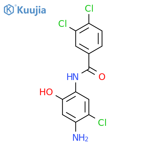 N-(4-Amino-5-chloro-2-hydroxyphenyl)-3,4-dichlorobenzamide structure