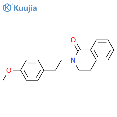 1(2H)-Isoquinolinone, 3,4-dihydro-2-[2-(4-methoxyphenyl)ethyl]- structure