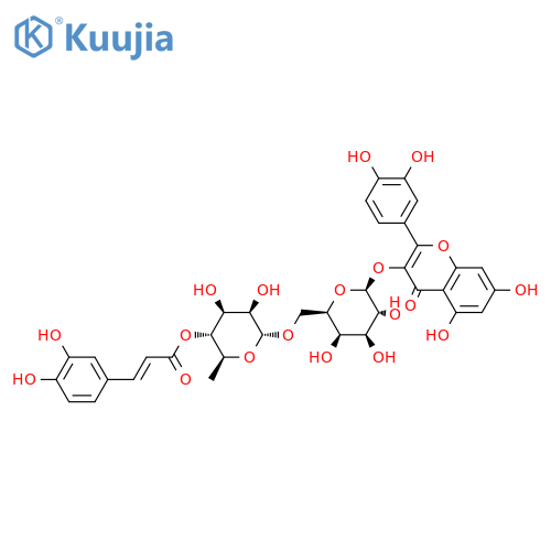 Quercetin 3-Caffeylrobinobioside structure