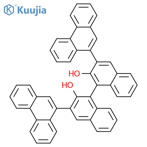 (1S)-3,3'-Di(phenanthren-9-yl)-1,1'-binaphthalene-2,2'-diol structure