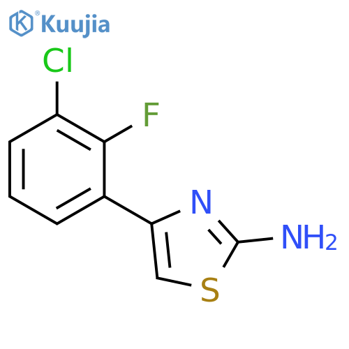4-(3-chloro-2-fluorophenyl)-1,3-thiazol-2-amine structure