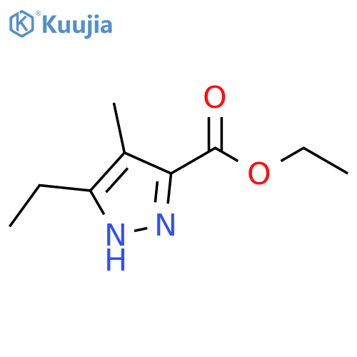 1H-Pyrazole-3-carboxylic acid, 5-ethyl-4-methyl-, ethyl ester structure