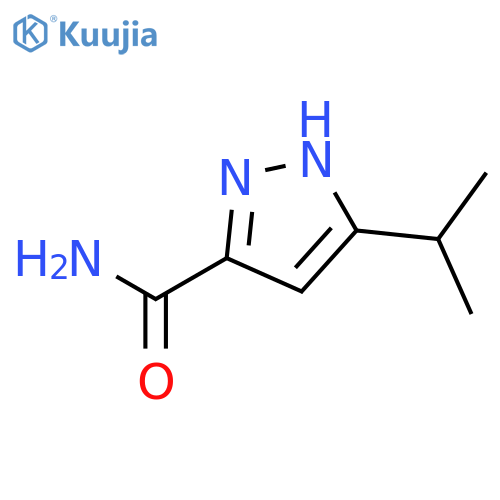 5-(1-methylethyl)-1H-Pyrazole-3-carboxamide structure