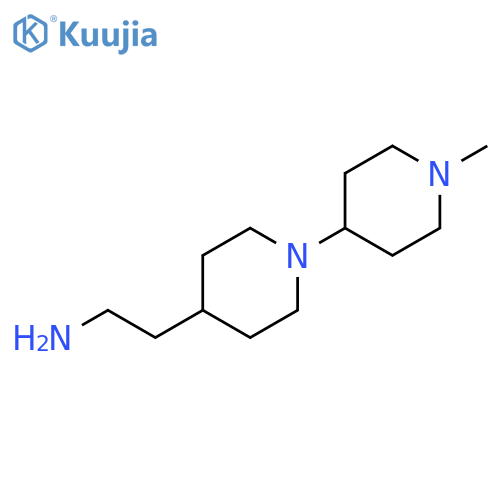 2-1-(1-methylpiperidin-4-yl)piperidin-4-ylethan-1-amine structure