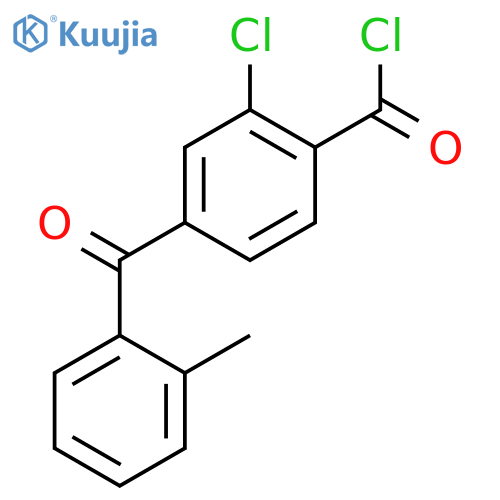 Benzoyl chloride, 2-chloro-4-(methylbenzoyl)- structure