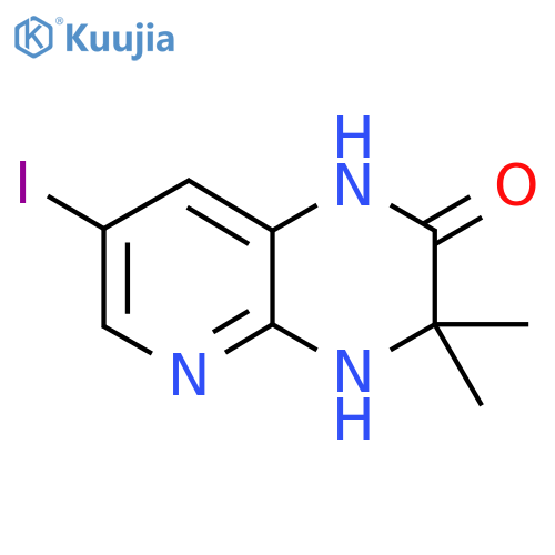 7-Iodo-3,3-dimethyl-3,4-dihydropyrido[2,3-b]pyrazin-2(1H)-one structure