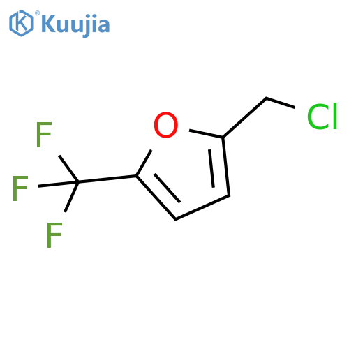 2-(Chloromethyl)-5-(trifluoromethyl)furan structure