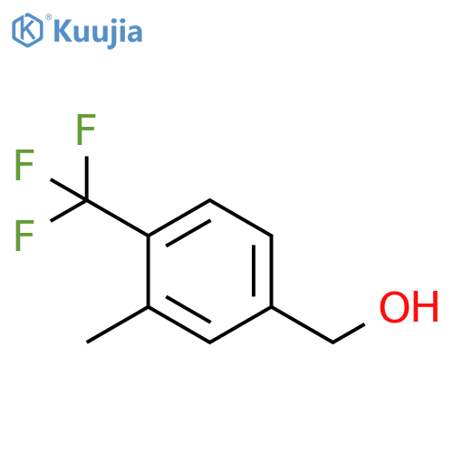 (3-Methyl-4-(trifluoromethyl)phenyl)methanol structure