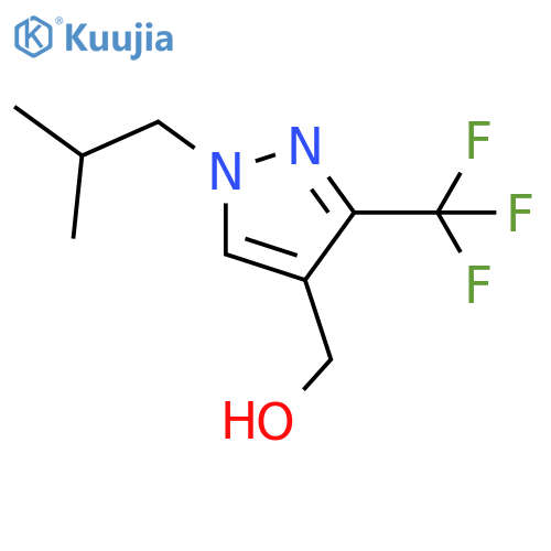 (1-isobutyl-3-(trifluoromethyl)-1H-pyrazol-4-yl)methanol structure