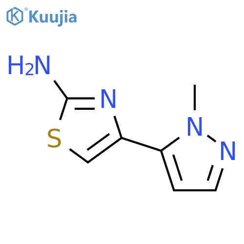 4-(1-methyl-1H-pyrazol-5-yl)-1,3-thiazol-2-amine structure
