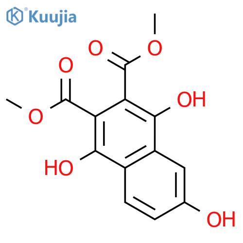 2,3-Naphthalenedicarboxylic acid, 1,4,6-trihydroxy-, dimethyl ester structure