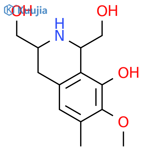1,3-Isoquinolinedimethanol,1,2,3,4-tetrahydro-8-hydroxy-7-methoxy-6-methyl-, (1R,3S)- structure