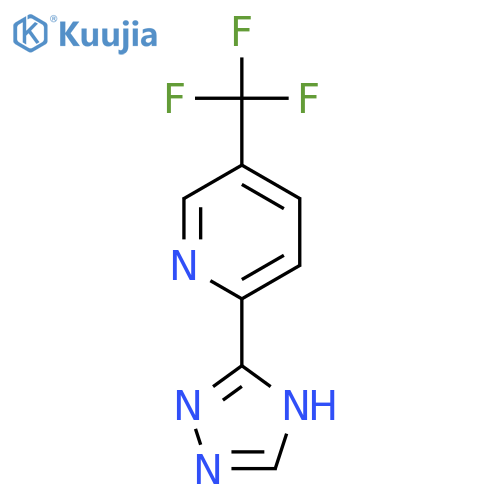 Pyridine, 2-(1H-1,2,4-triazol-3-yl)-5-(trifluoromethyl)- structure