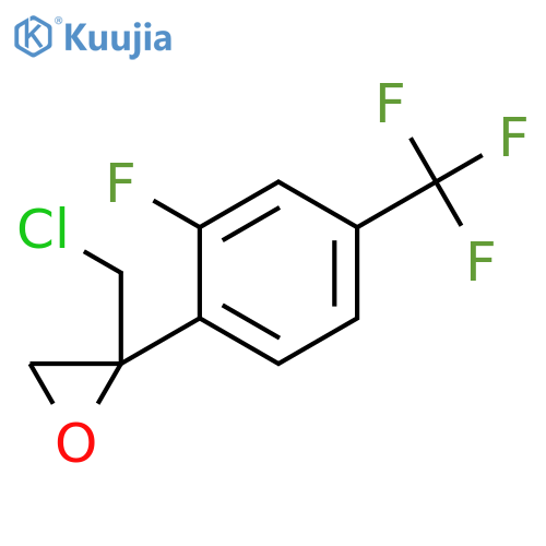 Oxirane, 2-(chloromethyl)-2-[2-fluoro-4-(trifluoromethyl)phenyl]- structure