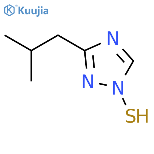 1H-1,2,4-Triazole, 1-mercapto-3-(2-methylpropyl)- structure