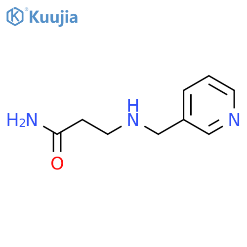 3-[(3-Pyridinylmethyl)amino]propanamide structure