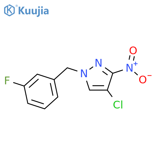 4-Chloro-1-(3-Fluorobenzyl)-3-Nitro-1h-Pyrazole structure