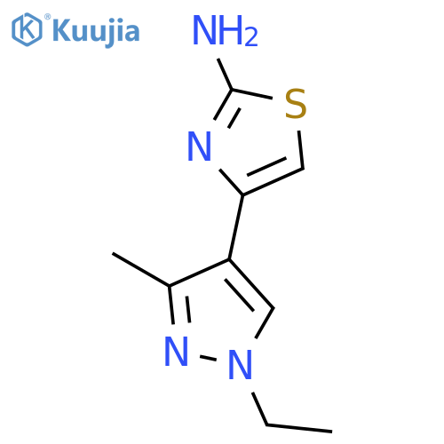 4-(1-ethyl-3-methyl-1H-pyrazol-4-yl)-1,3-thiazol-2-amine structure