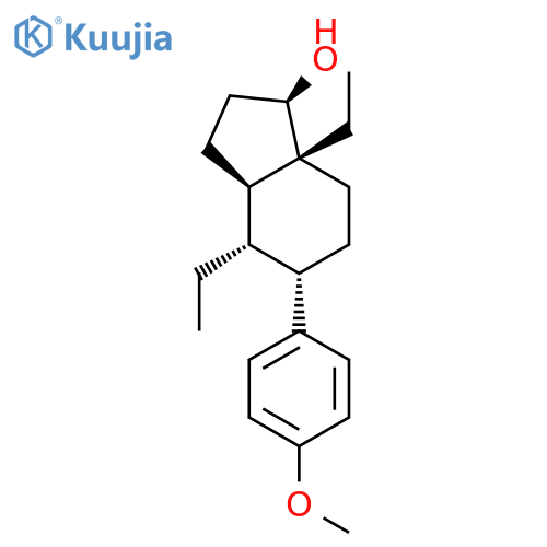 1H-Inden-1-ol,4,7a-diethyloctahydro-5-(4-methoxyphenyl)-, (1R,3aR,4S,5S,7aR)-rel- structure