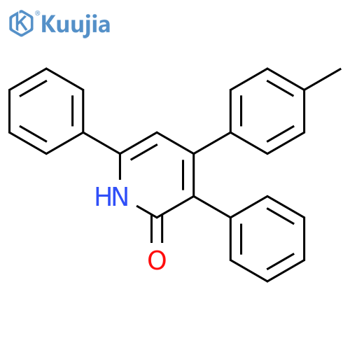 2(1H)-PYRIDINONE, 4-(4-METHYLPHENYL)-3,6-DIPHENYL- structure