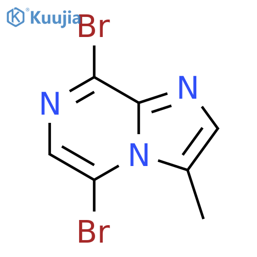 5,8-dibromo-3-methylimidazo[1,2-a]pyrazine structure