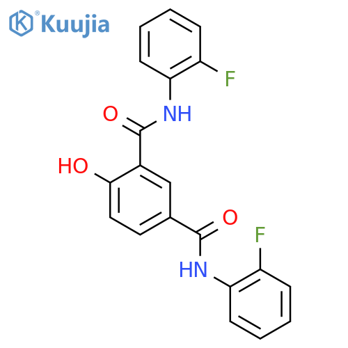 N~1~,N~3~-Bis(2-fluorophenyl)-4-hydroxybenzene-1,3-dicarboxamide structure