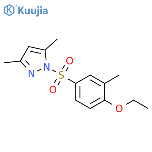 1-(4-ethoxy-3-methylbenzenesulfonyl)-3,5-dimethyl-1H-pyrazole structure