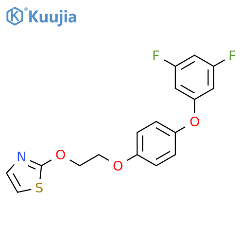 Thiazole, 2-[2-[4-(3,5-difluorophenoxy)phenoxy]ethoxy]- structure