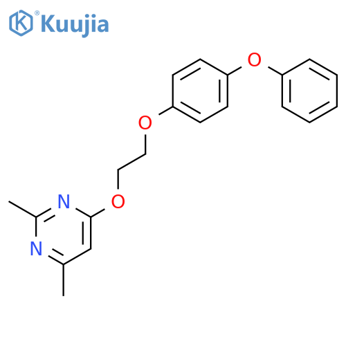 Pyrimidine, 2,4-dimethyl-6-[2-(4-phenoxyphenoxy)ethoxy]- structure