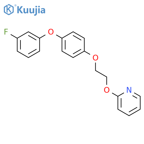 Pyridine, 2-[2-[4-(3-fluorophenoxy)phenoxy]ethoxy]- structure