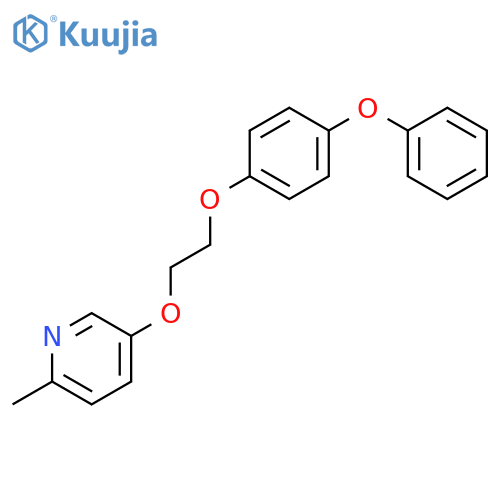 Pyridine, 2-methyl-5-[2-(4-phenoxyphenoxy)ethoxy]- structure