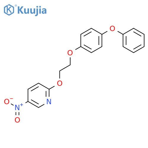 Pyridine, 5-nitro-2-[2-(4-phenoxyphenoxy)ethoxy]- structure