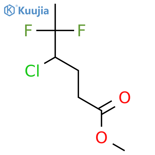 Hexanoic acid, 4-chloro-5,5-difluoro-, methyl ester structure
