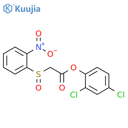 2,4-dichlorophenyl 2-(2-nitrobenzenesulfinyl)acetate structure