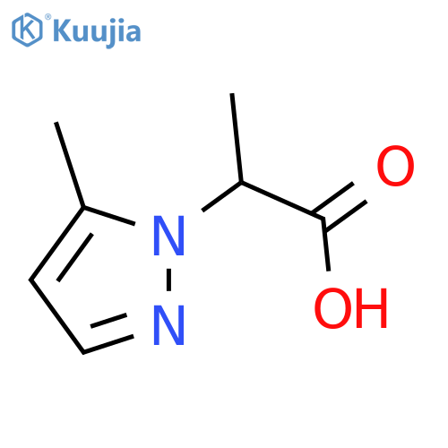 2-(5-Methyl-1H-pyrazol-1-yl)propanoic acid structure