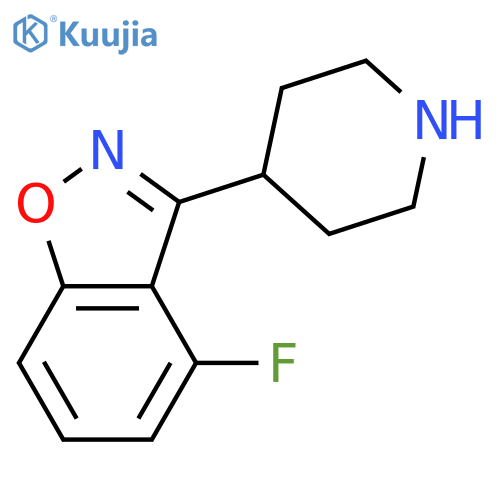 1,2-Benzisoxazole,4-fluoro-3-(4-piperidinyl)- structure