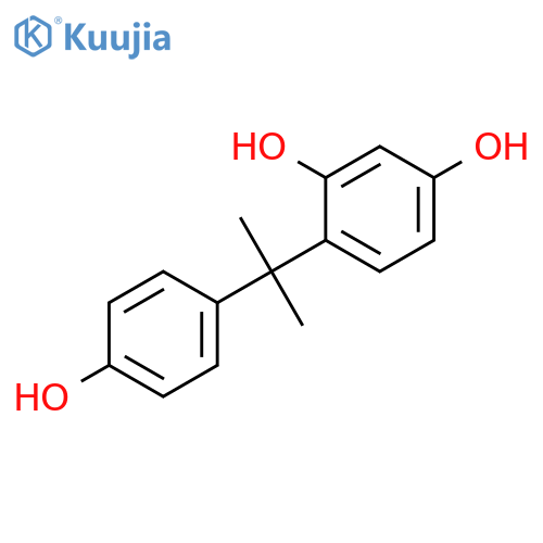 1,3-Benzenediol, 4-[1-(4-hydroxyphenyl)-1-methylethyl]- structure