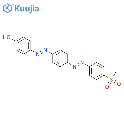 Phenol, 4-[[3-methyl-4-[[4-(methylsulfonyl)phenyl]azo]phenyl]azo]- structure