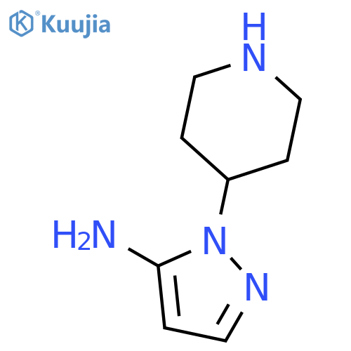 2-Piperidin-4-yl-2H-pyrazol-3-ylamine structure