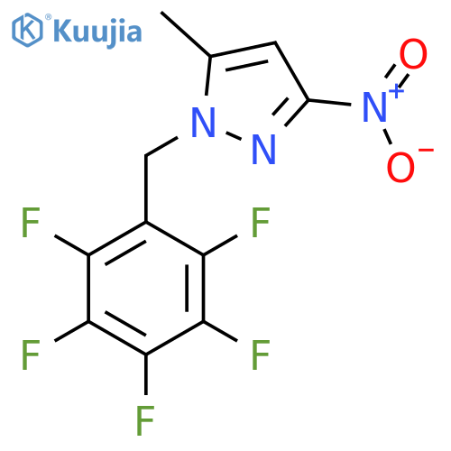 5-methyl-3-nitro-1-(2,3,4,5,6-pentafluorophenyl)methyl-1H-pyrazole structure