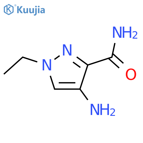 4-amino-1-ethyl-1H-pyrazole-3-carboxamide structure