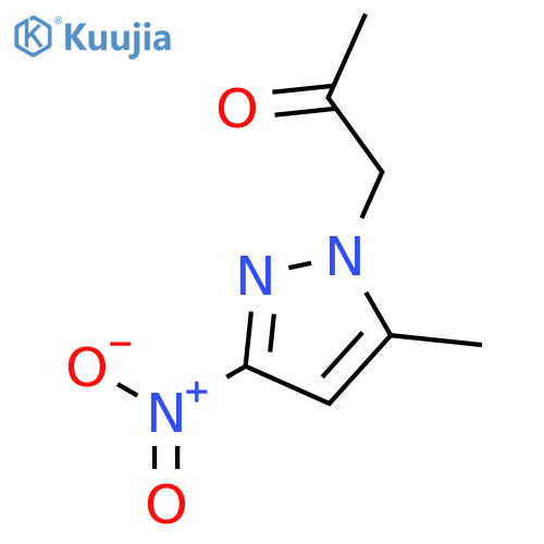 1-(5-Methyl-3-nitro-1H-pyrazol-1-yl)acetone structure