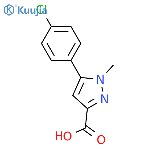 5-(4-Chlorophenyl)-1-methyl-1H-pyrazole-3-carboxylic acid structure